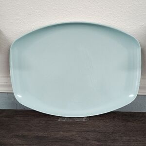 Vintage Mar-Crest Melmac Serving Platter Light Turquoise.